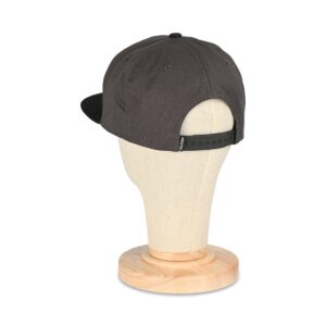 Volcom Quarter Twill Snapback Cap - Rinsed Black