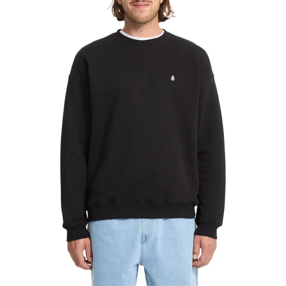 Volcom Single Stone Pullover Crew Sweater - Black (Copy)