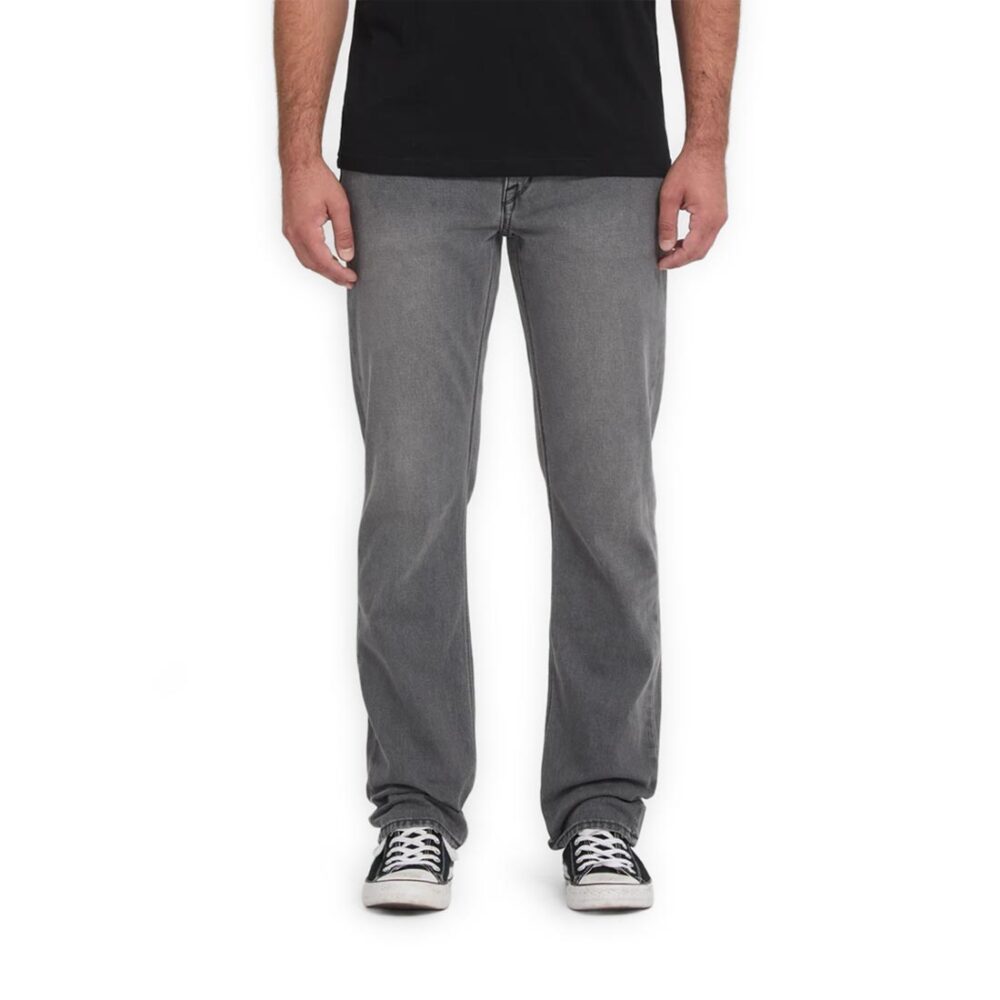 Volcom Solver Straight Fit Jeans - Concrete
