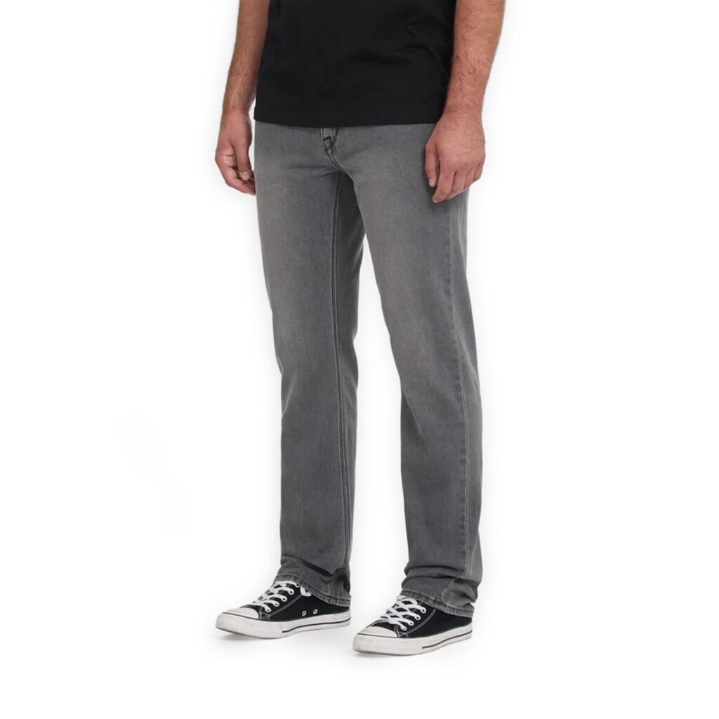 Volcom Solver Straight Fit Jeans - Concrete