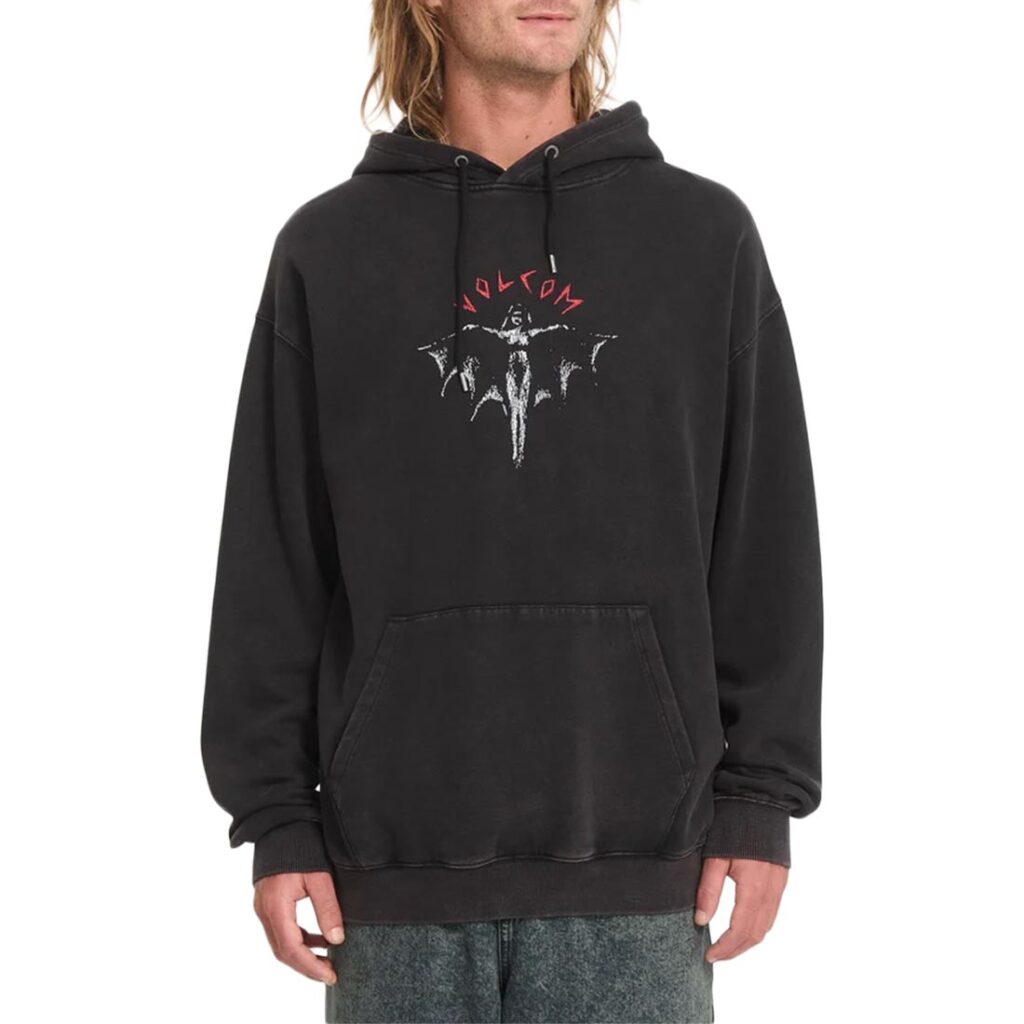 Volcom Wrong Angel Pullover Hoodie - Light Acid Black