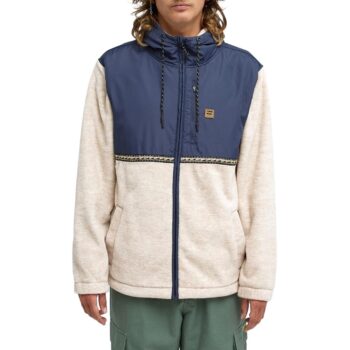 Billabong Boundary Lite Zip-Up Hooded Fleece - Blue Graphite