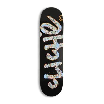 Cliche Handwritten Atlas 8.375" Skateboard Deck - Black