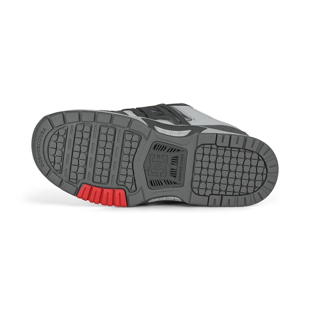 DC AT-2 Skate Shoes - Dark Grey/Grey/Red