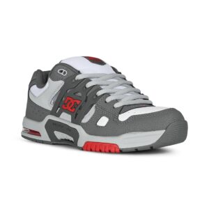 DC AT-2 Skate Shoes - Dark Grey/Grey/Red