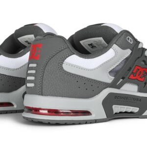 DC AT-2 Skate Shoes - Dark Grey/Grey/Red