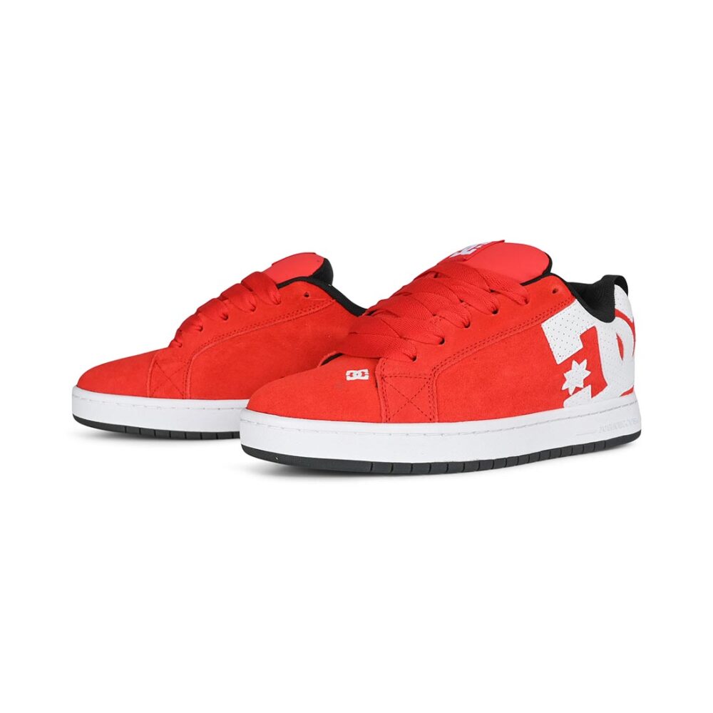 DC Court Graffik SE Skate Shoes – Red/White