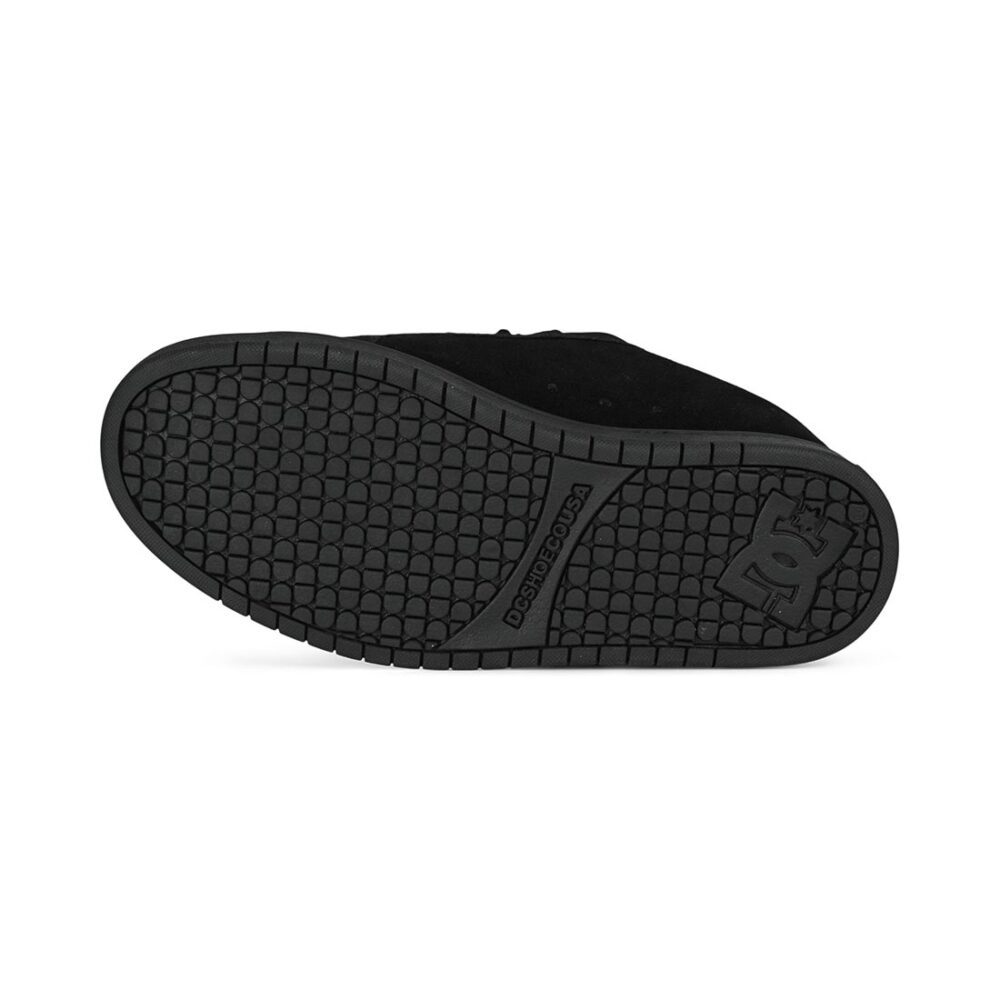 DC Court Graffik Skate Shoes - Black/Black/Bevelled