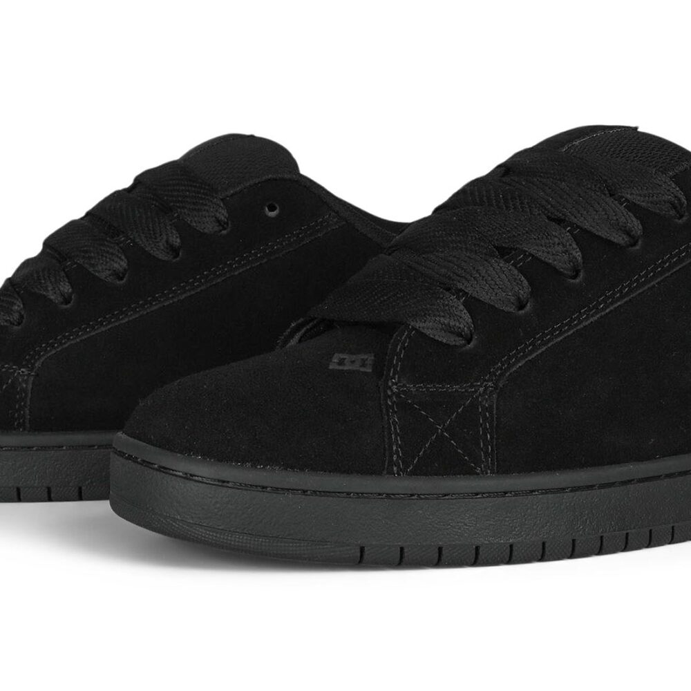 DC Court Graffik Skate Shoes - Black/Black/Bevelled