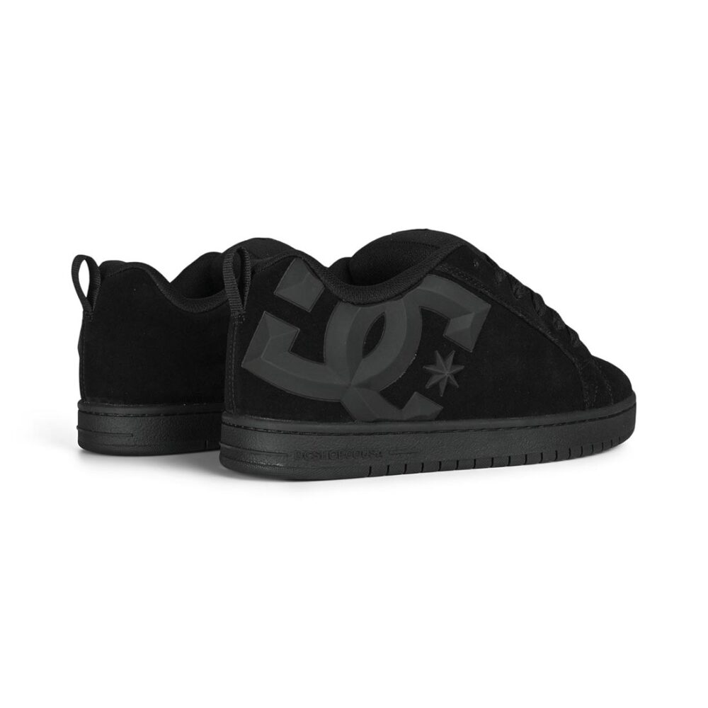 DC Court Graffik Skate Shoes - Black/Black/Bevelled