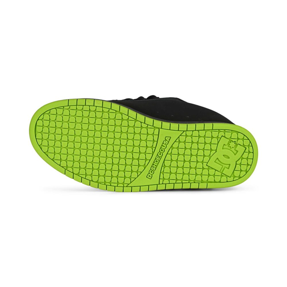 DC Court Graffik Skate Shoes - Black/Lime Bevelled/Lime