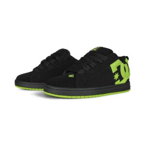 DC Court Graffik Skate Shoes - Black/Lime Bevelled/Lime