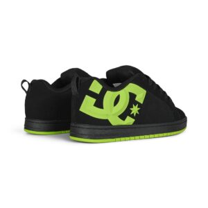 DC Court Graffik Skate Shoes - Black/Lime Bevelled/Lime