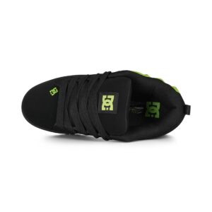 DC Court Graffik Skate Shoes - Black/Lime Bevelled/Lime
