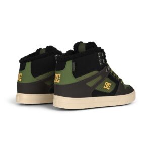 DC Pure High Top WC WNT Winterised Skate Shoes - Brown/Olive/Black