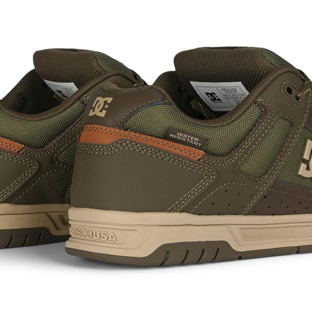 DC Stag WNT Skate Shoes - Dark Olive/Olive