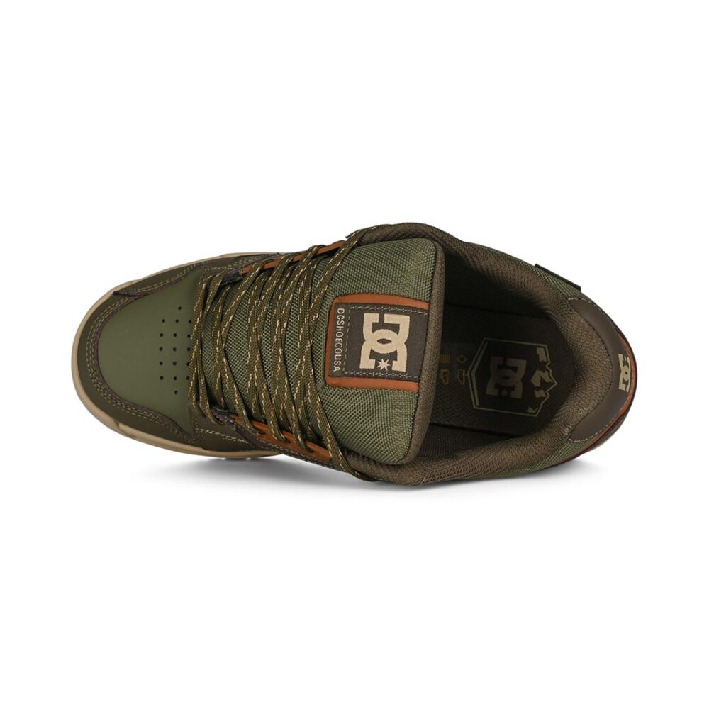 DC Stag WNT Skate Shoes - Dark Olive/Olive