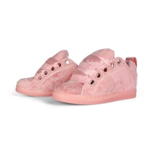 DC Women's Court Graffik Puff Skate Shoes - Pink/Pink