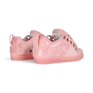 DC Women's Court Graffik Puff Skate Shoes - Pink/Pink