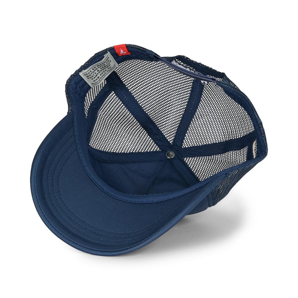 Deus Ex Machina Baylands Mesh Back Trucker Cap - Mechanic Blue