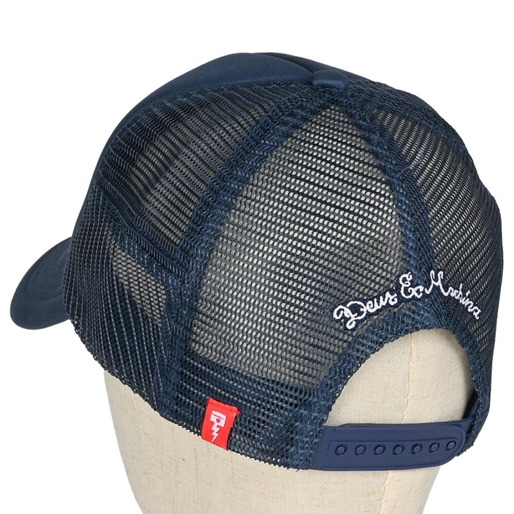 Deus Ex Machina Baylands Mesh Back Trucker Cap - Mechanic Blue