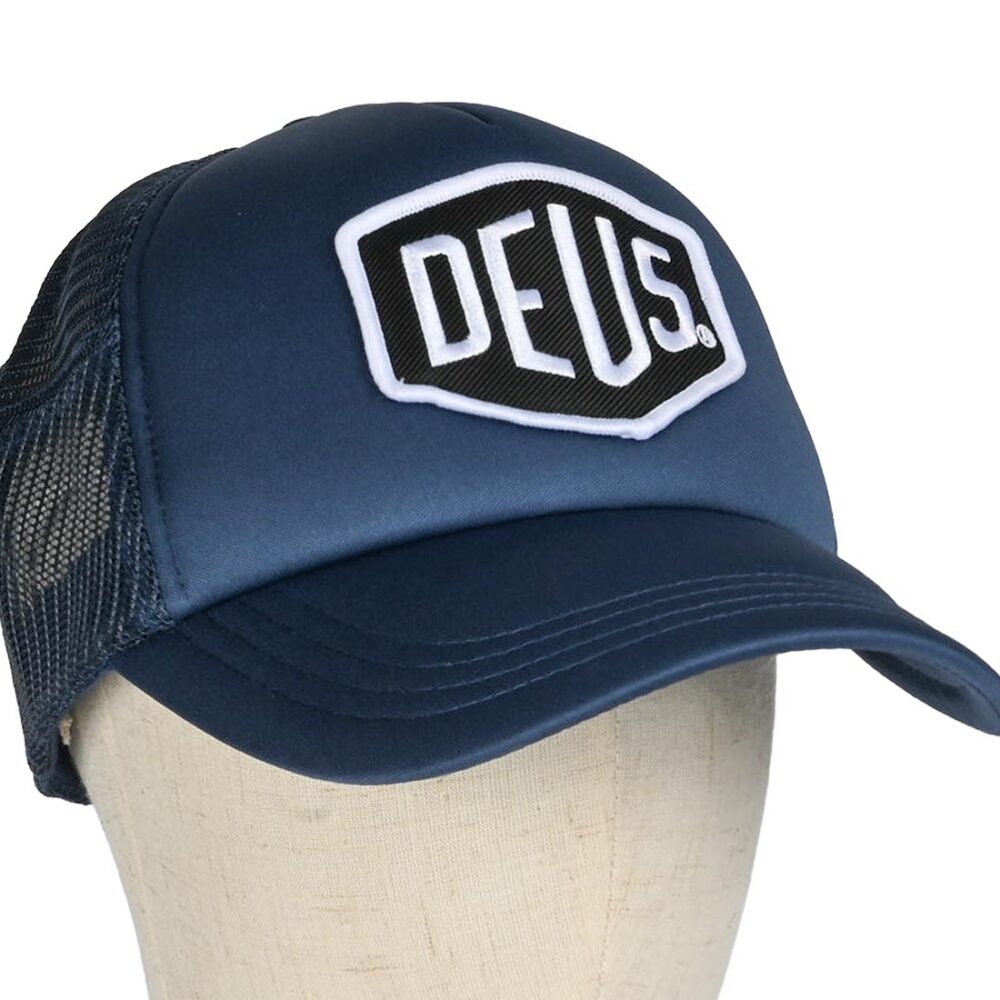 Deus Ex Machina Baylands Mesh Back Trucker Cap - Mechanic Blue