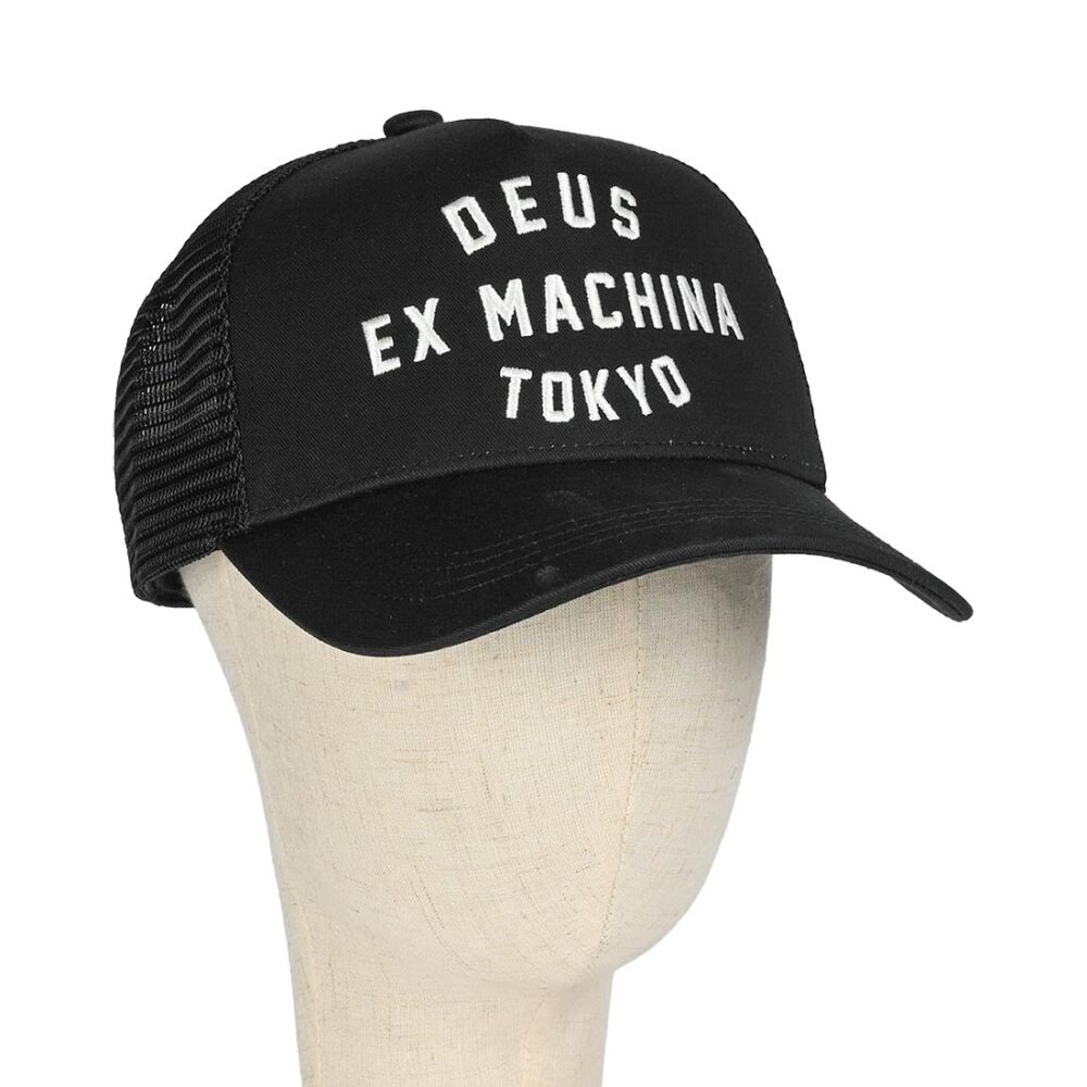 Deus Ex Machina Harajuku Address Trucker Cap - Black