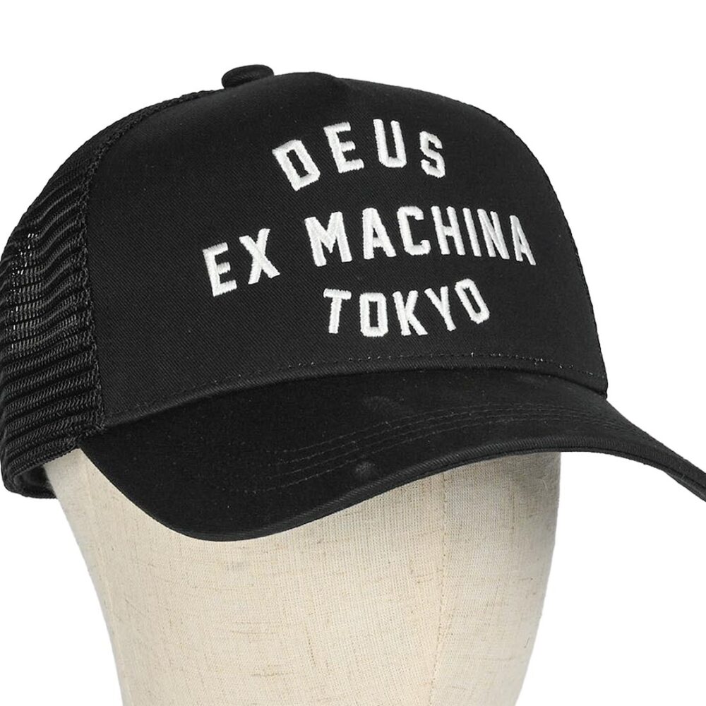 Deus Ex Machina Harajuku Address Trucker Cap - Black