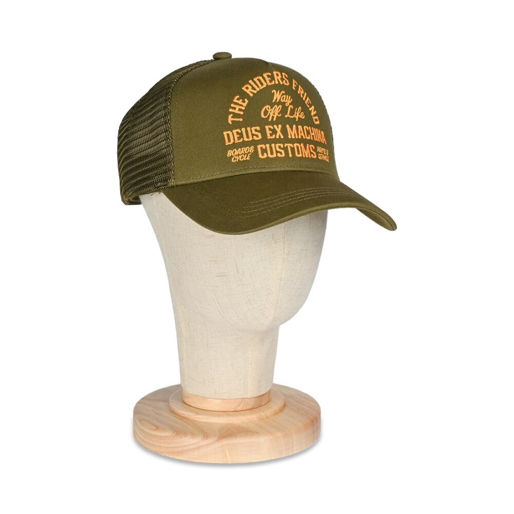 Deus Ex Machina Shook Ones Trucker Cap - Olive Green