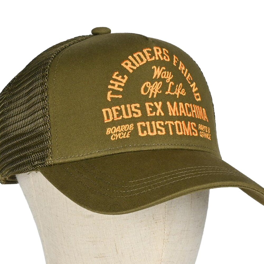 Deus Ex Machina Shook Ones Trucker Cap - Olive Green