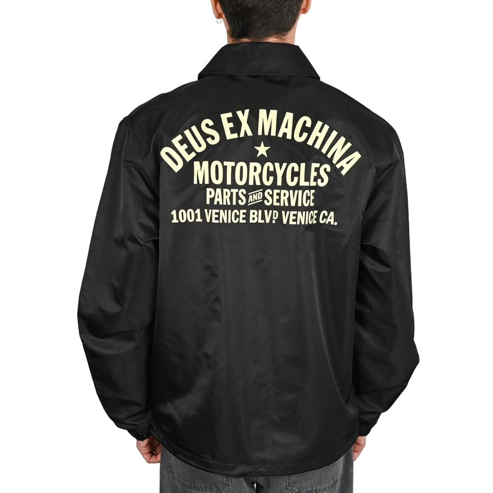 Deus Ex Machina Venice Coach Jacket - Black