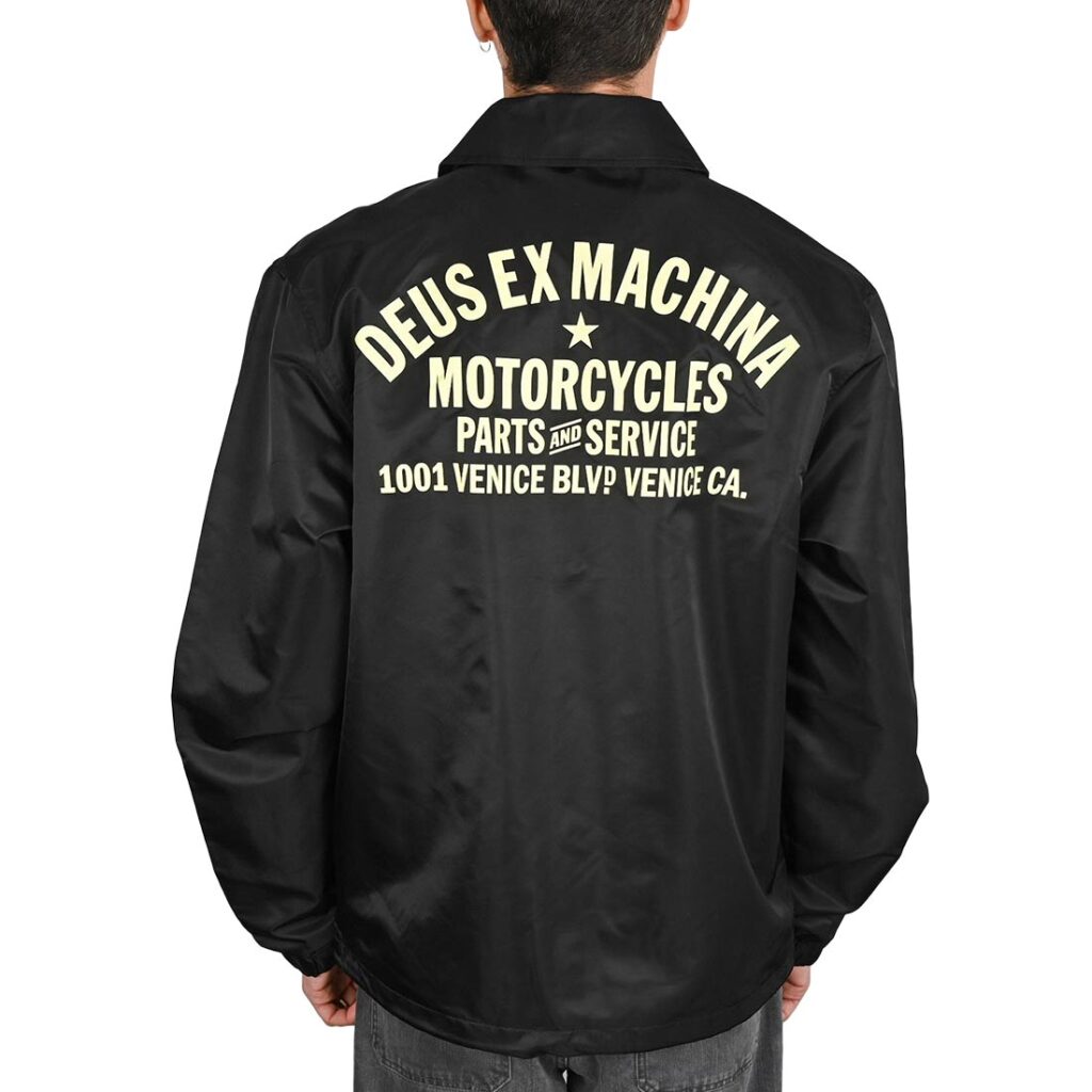 Deus Ex Machina Venice Coach Jacket - Black