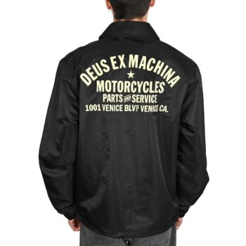 Deus Ex Machina Venice Coach Jacket - Black