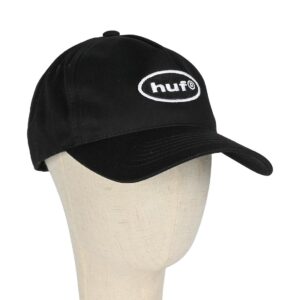 HUF 89 Oval 5-Panel Snapback Cap - Black