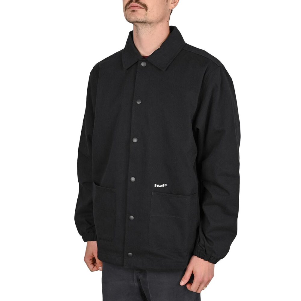 HUF 89 Twill Coaches Jacket - Black/White
