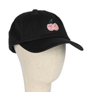 HUF Cherries 6-Panel Strapback Cap - Black