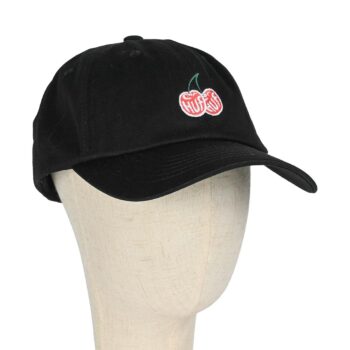 HUF Cherries 6-Panel Strapback Cap - Black