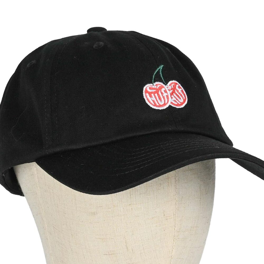 HUF Cherries 6-Panel Strapback Cap - Black