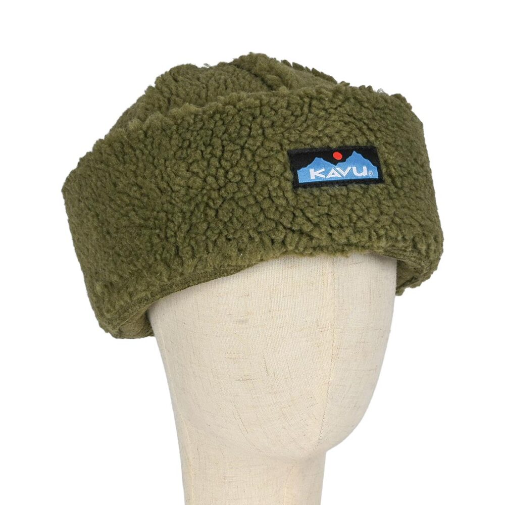 Kavu Fur Ball Beanie Hat - Moss