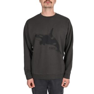 Kavu Orca Crew Sweater - Carbon/Black