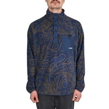 Kavu Teannaway Pullover Fleece - Blue Water Topo (Copy)