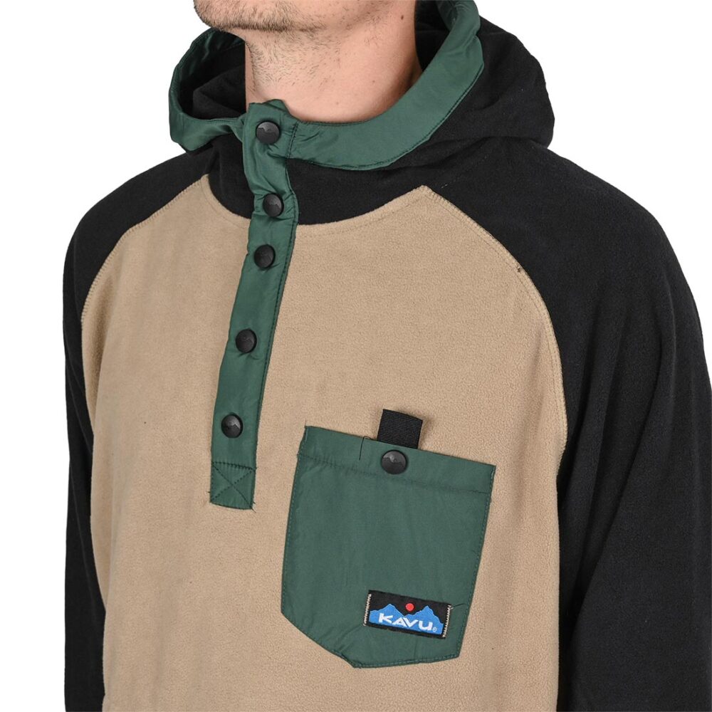 Kavu Teannaway Pullover Fleece Hoodie - Blackened Oak