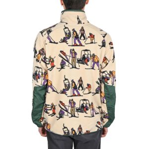 Kavu Teannaway Pullover Fleece - Blue Water Topo