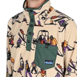 Kavu Teannaway Pullover Fleece - Blue Water Topo
