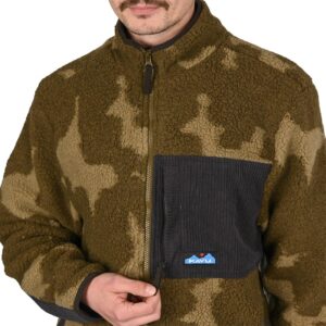 Kavu Wayside Zip-Up Fleece - Camo Blur