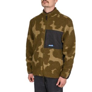 Kavu Wayside Zip-Up Fleece - Camo Blur