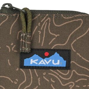 Kavu Zip Around Zip-Up Wallet - Olive Topo