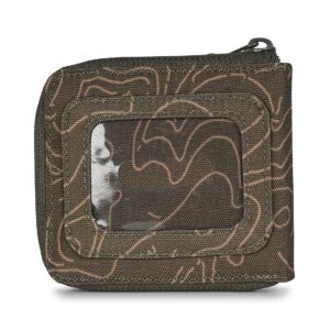 Kavu Zip Around Zip-Up Wallet - Olive Topo