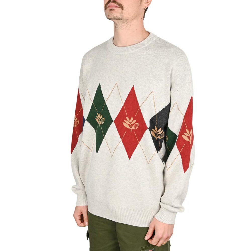 Magenta Academy Knitted Crewneck Jumper - Natural