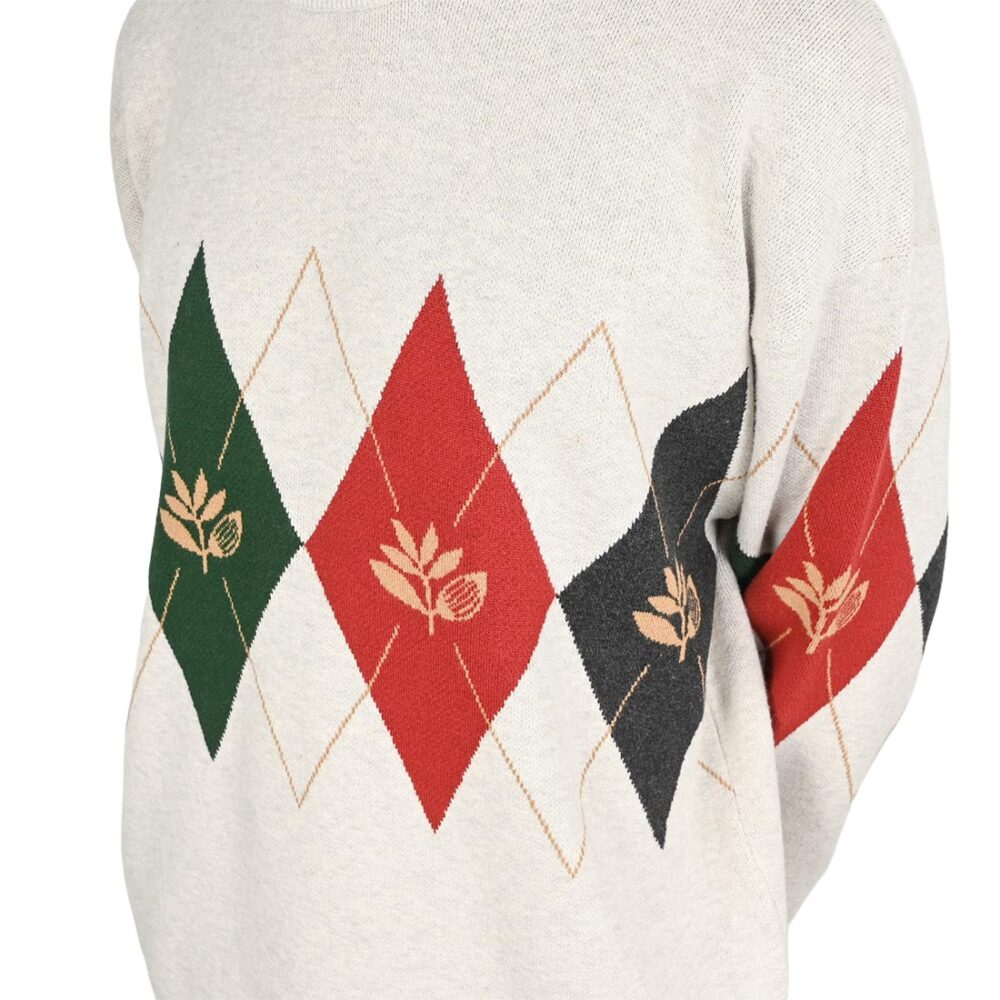 Magenta Academy Knitted Crewneck Jumper - Natural